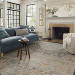 Jean Stoffer x Loloi Katherine Ocean / Coral Rug 0-patterned rugs Loloi
