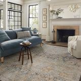 Jean Stoffer x Loloi Katherine Ocean / Coral Rug 0-patterned rugs Loloi