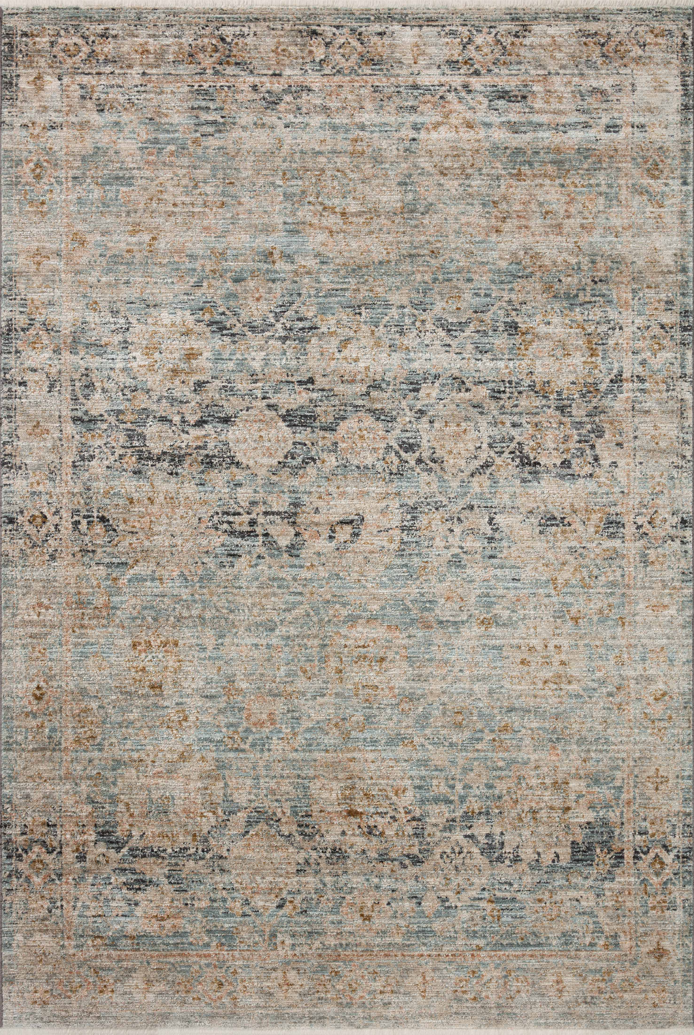 Jean Stoffer x Loloi Katherine Ocean / Coral Rug 0-patterned rugs Loloi