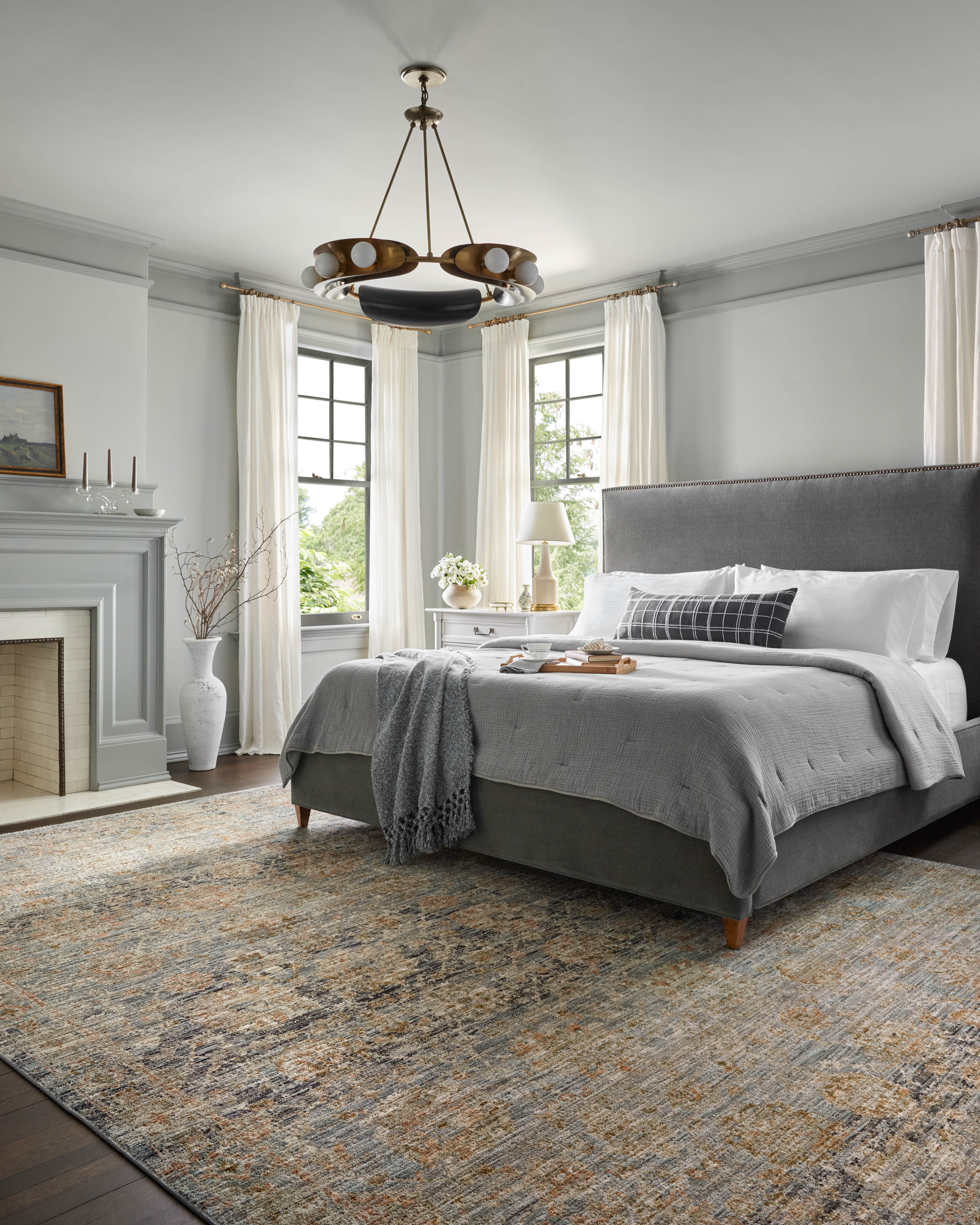 Jean Stoffer x Loloi Katherine Ocean / Coral Rug 0-patterned rugs Loloi