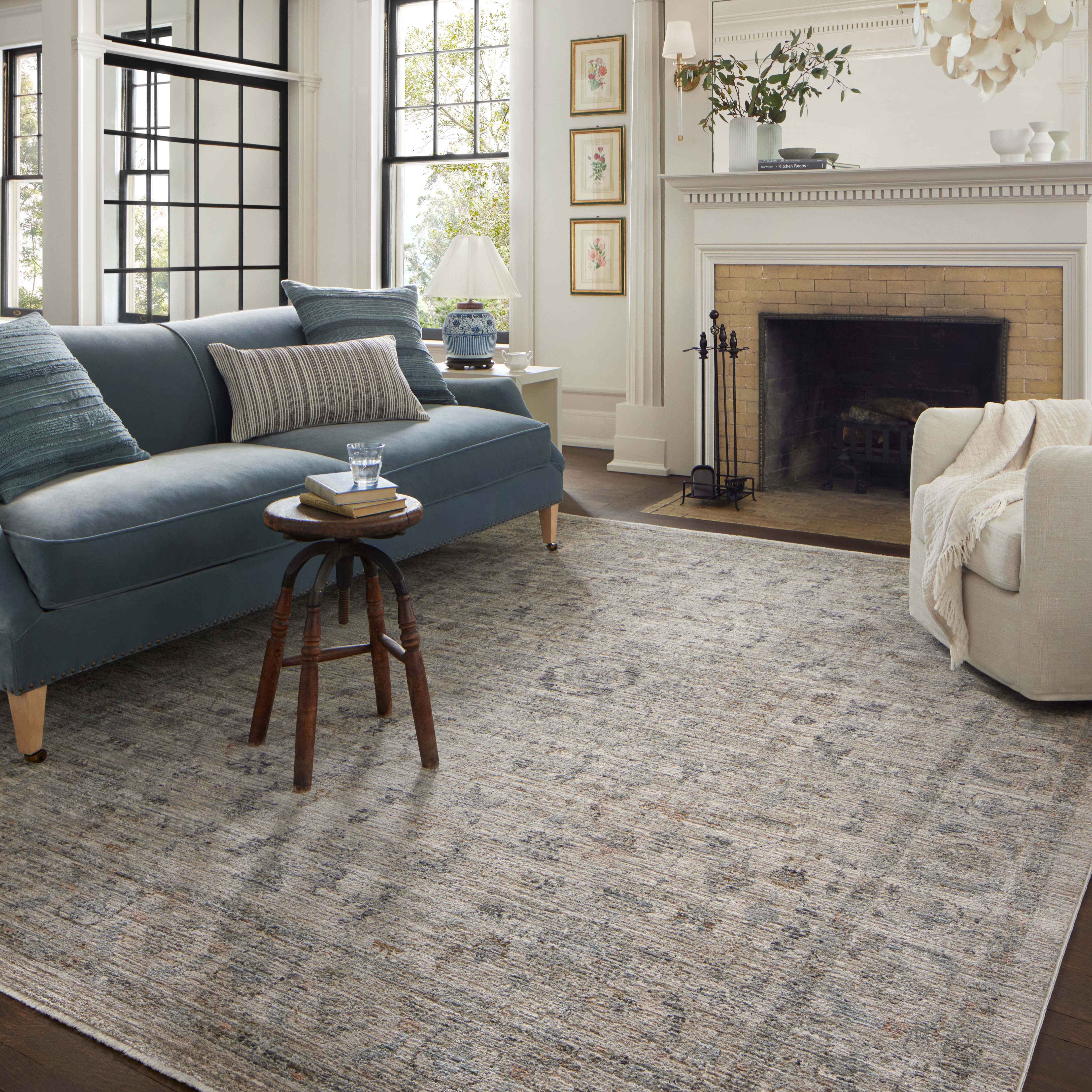 Jean Stoffer x Loloi Katherine Beige / Mist Rug 0-patterned rugs Loloi