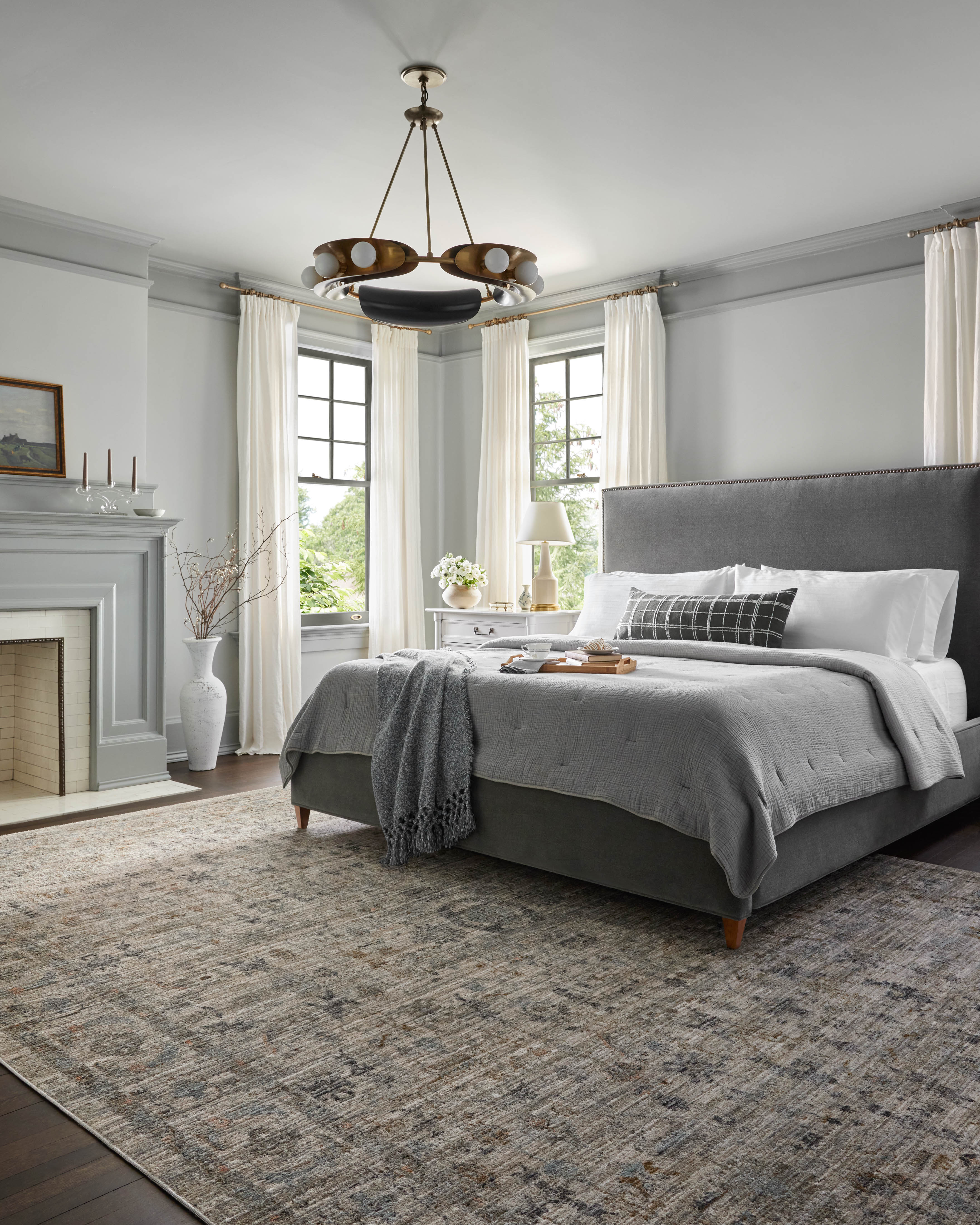 Jean Stoffer x Loloi Katherine Beige / Mist Rug 0-patterned rugs Loloi