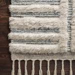 Loloi Khalid Ivory / Sky Rug RUGS - wool Loloi