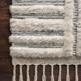 Loloi Khalid Ivory / Sky Rug RUGS - wool Loloi