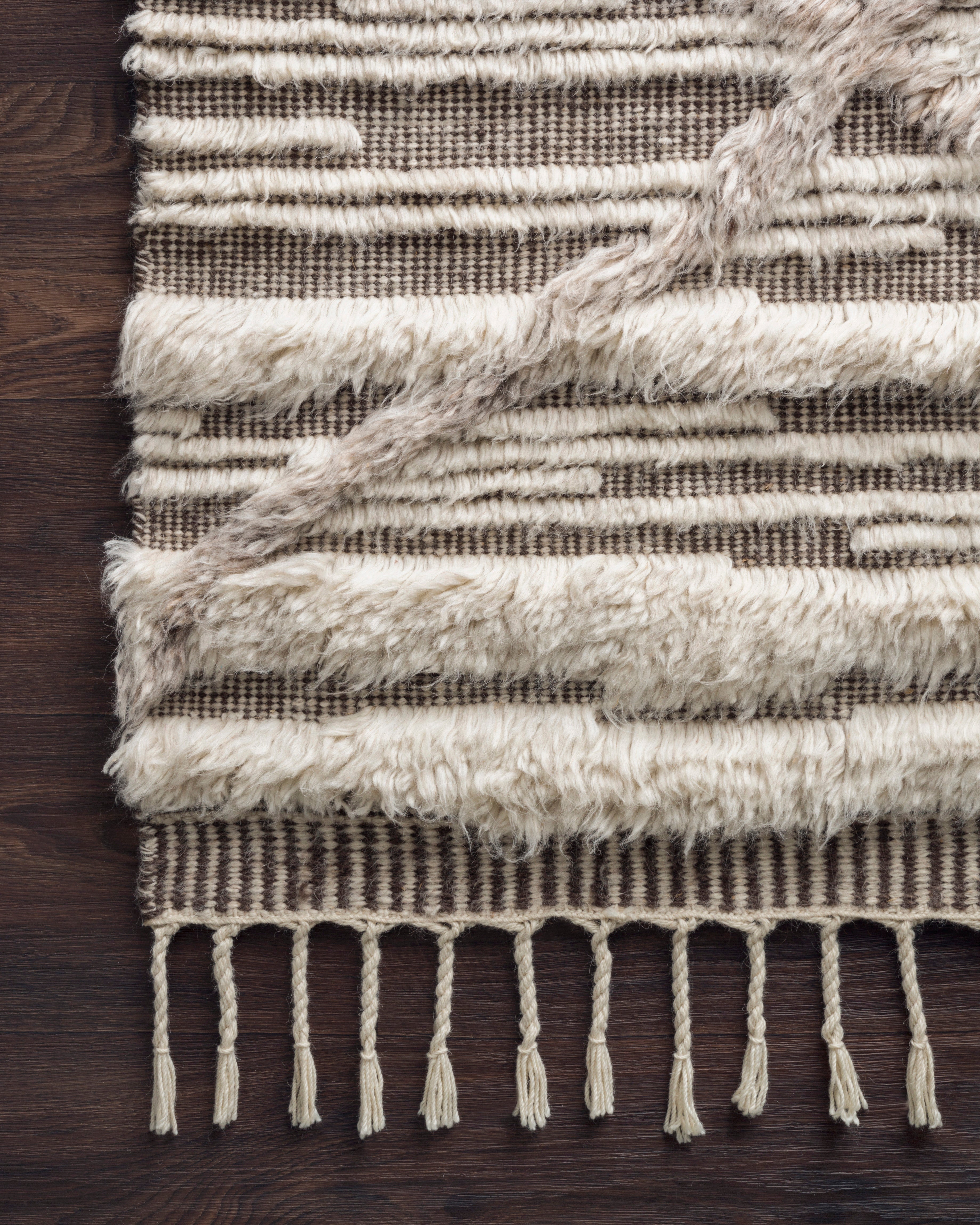 Loloi Khalid Ivory / Taupe Rug RUGS - wool Loloi