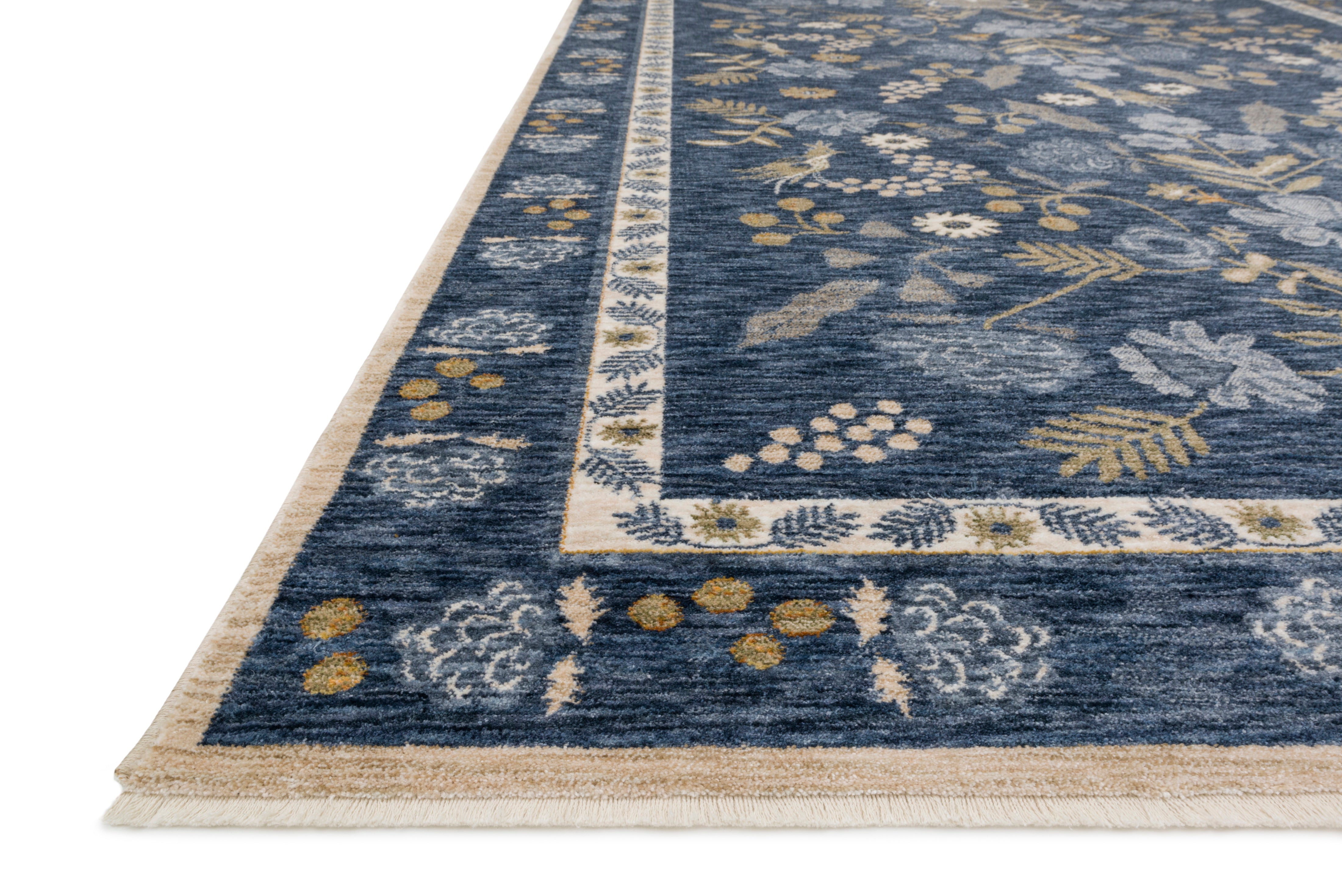 Rifle Paper Co. x Loloi Kismet Amphora / Navy Rug 0-RUGS-patterned Loloi