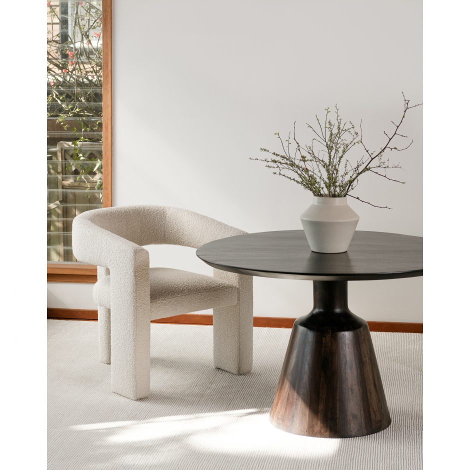 Ryan Dining Table 9 - a - FURNITURE - Dining Table - round Moe's Furniture