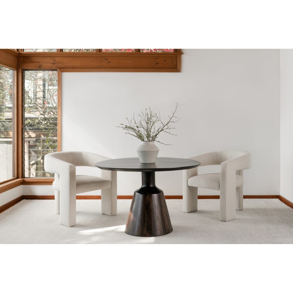 Ryan Dining Table 9 - a - FURNITURE - Dining Table - round Moe's Furniture