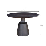 Ryan Dining Table 9 - a - FURNITURE - Dining Table - round Moe's Furniture