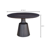 Ryan Dining Table 9 - a - FURNITURE - Dining Table - round Moe's Furniture