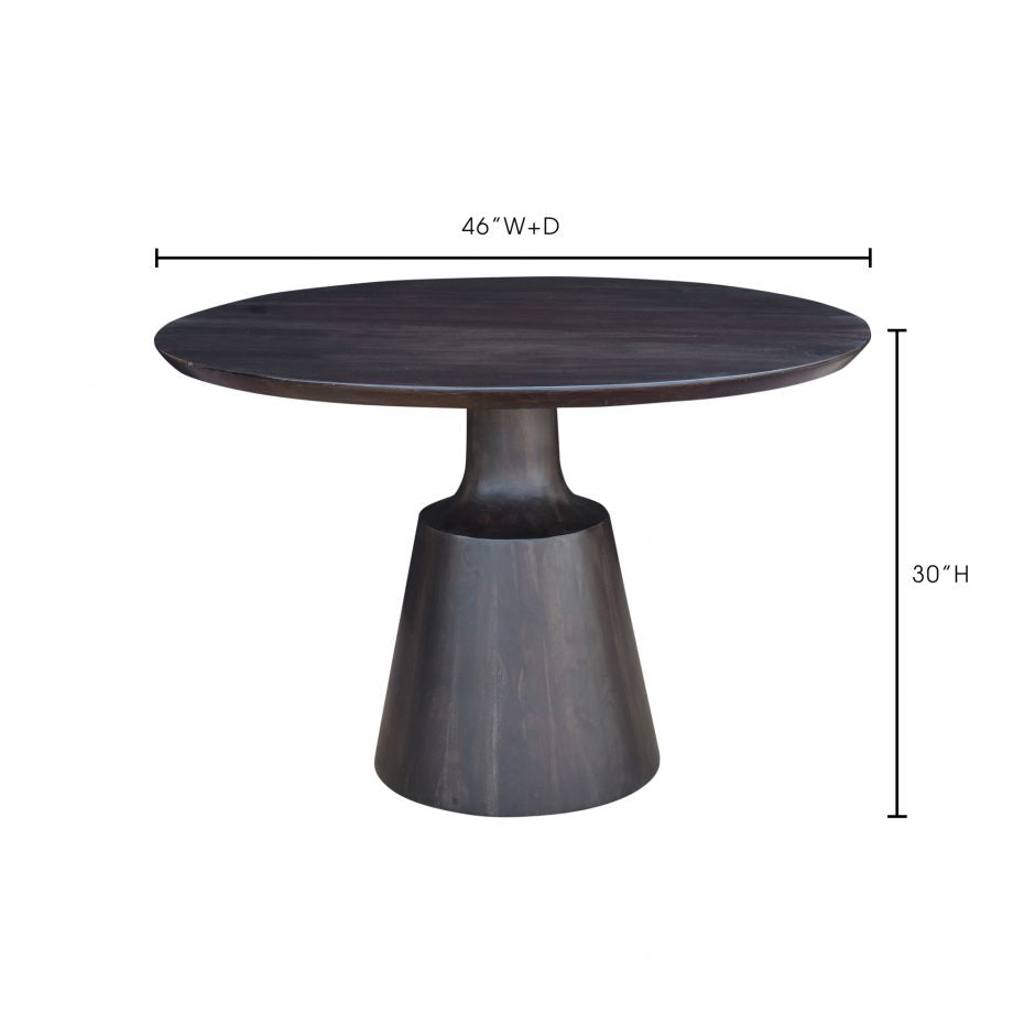 Ryan Dining Table 9 - a - FURNITURE - Dining Table - round Moe's Furniture
