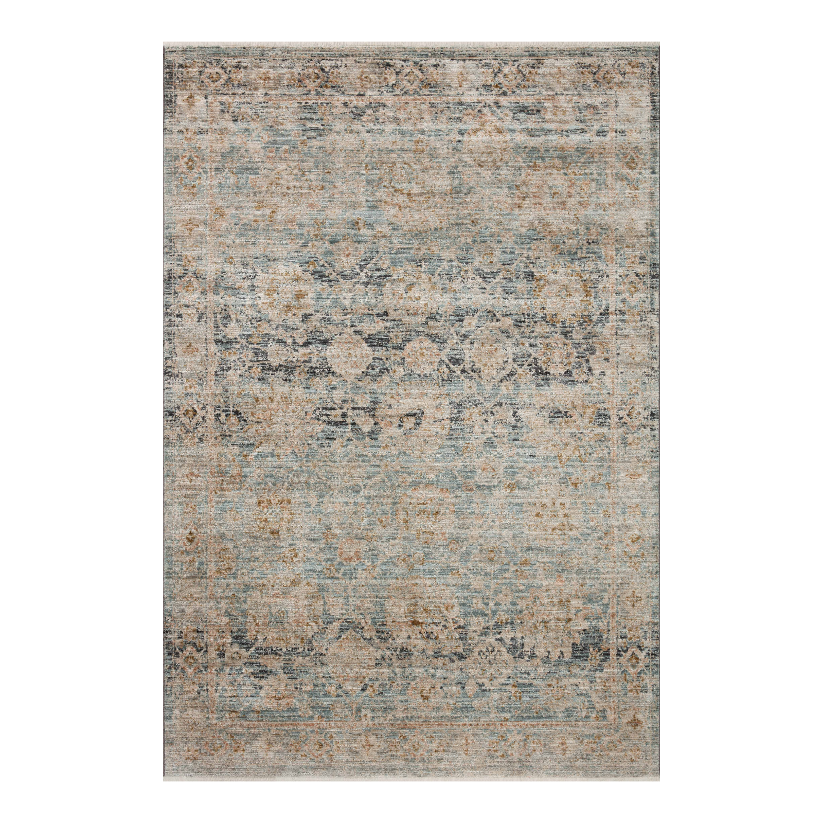 Jean Stoffer x Loloi Katherine Ocean / Coral Rug 0-patterned rugs Loloi