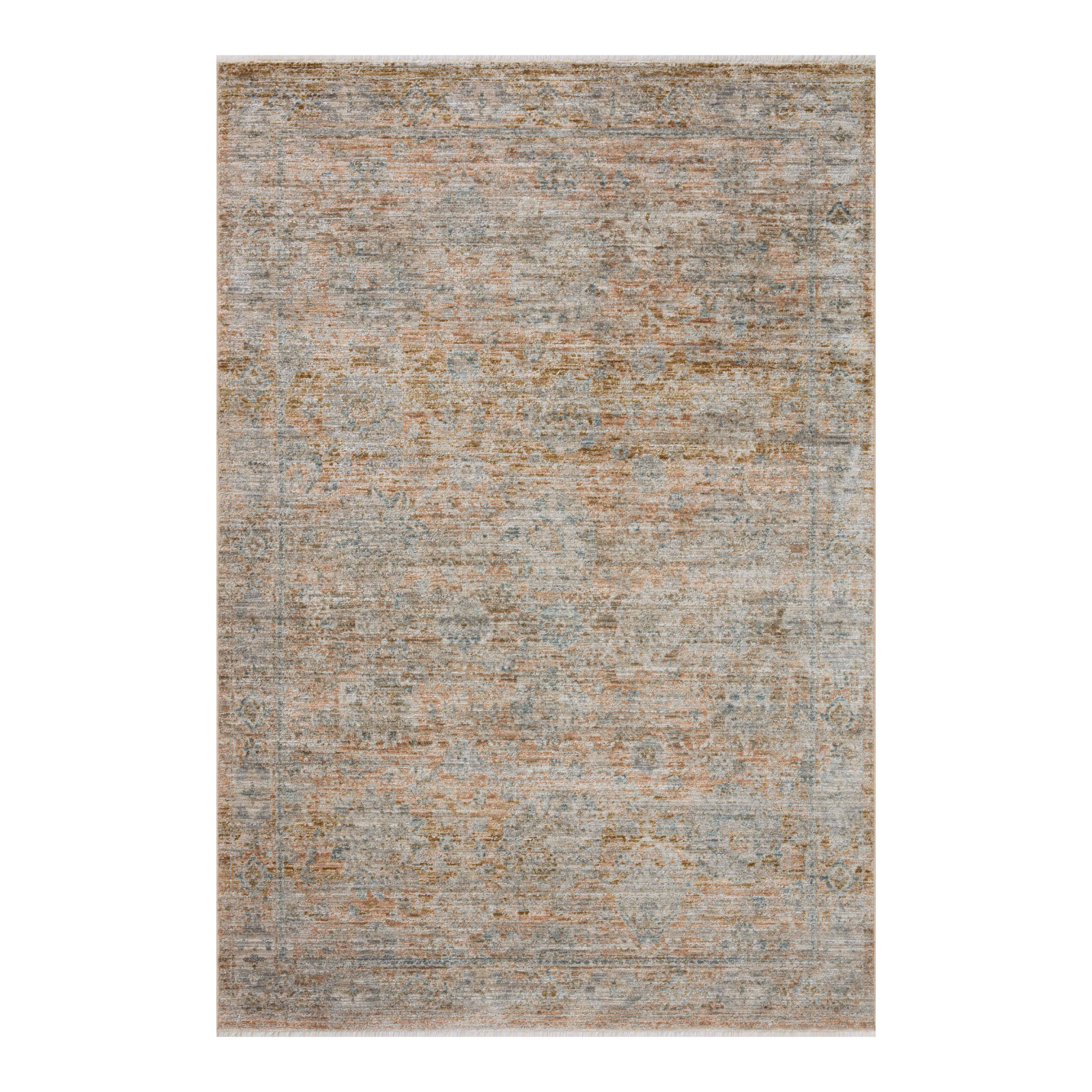 Jean Stoffer x Loloi Katherine Terracotta / Smoke Rug 0-patterned rugs Loloi