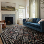 Rifle Paper Co. x Loloi Laurel Parquet Black Rug 0-RUGS-patterned Loloi