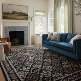 Rifle Paper Co. x Loloi Laurel Parquet Black Rug 0-RUGS-patterned Loloi