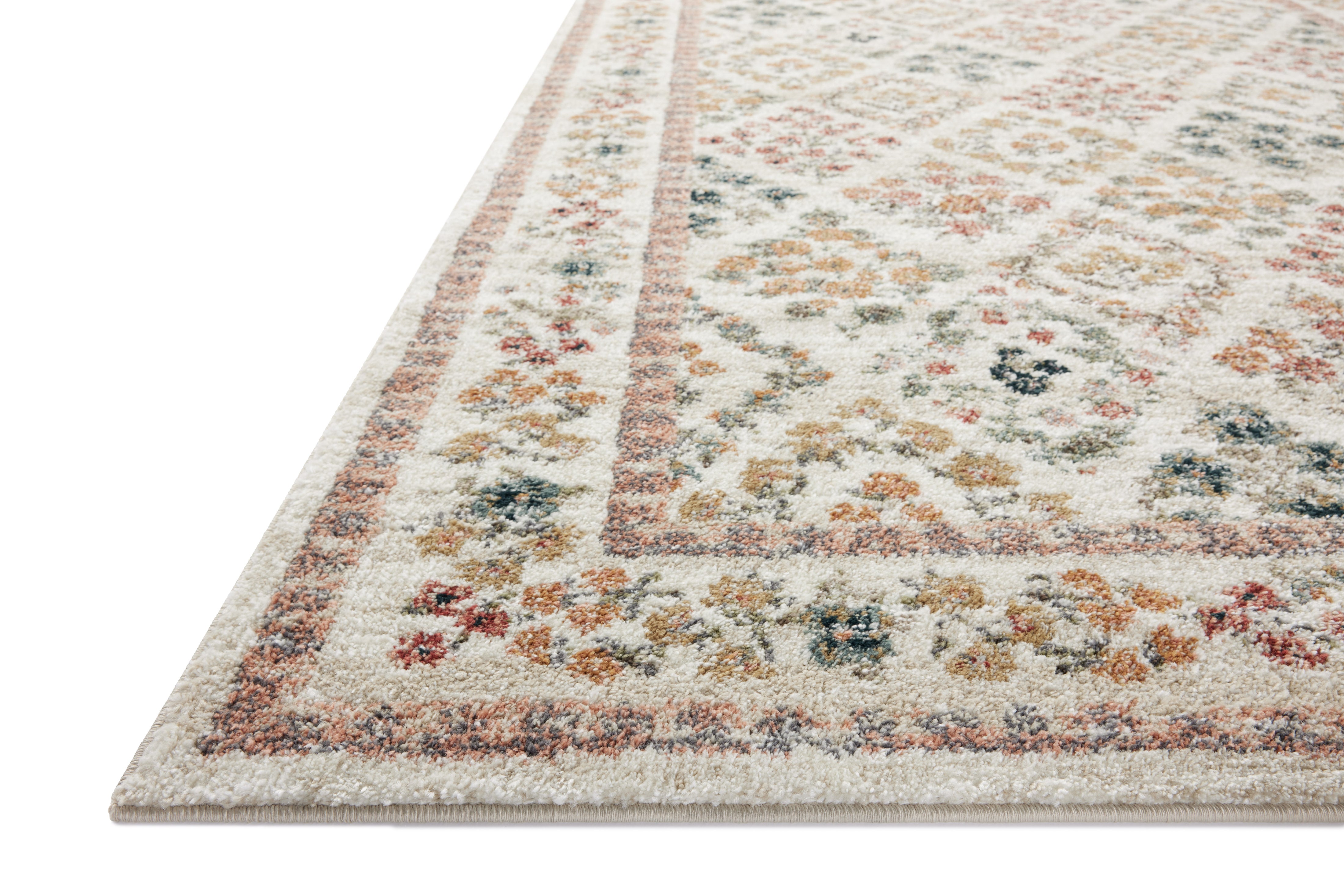Rifle Paper Co. x Loloi Laurel Parquet Cream Rug 0-RUGS-patterned Loloi