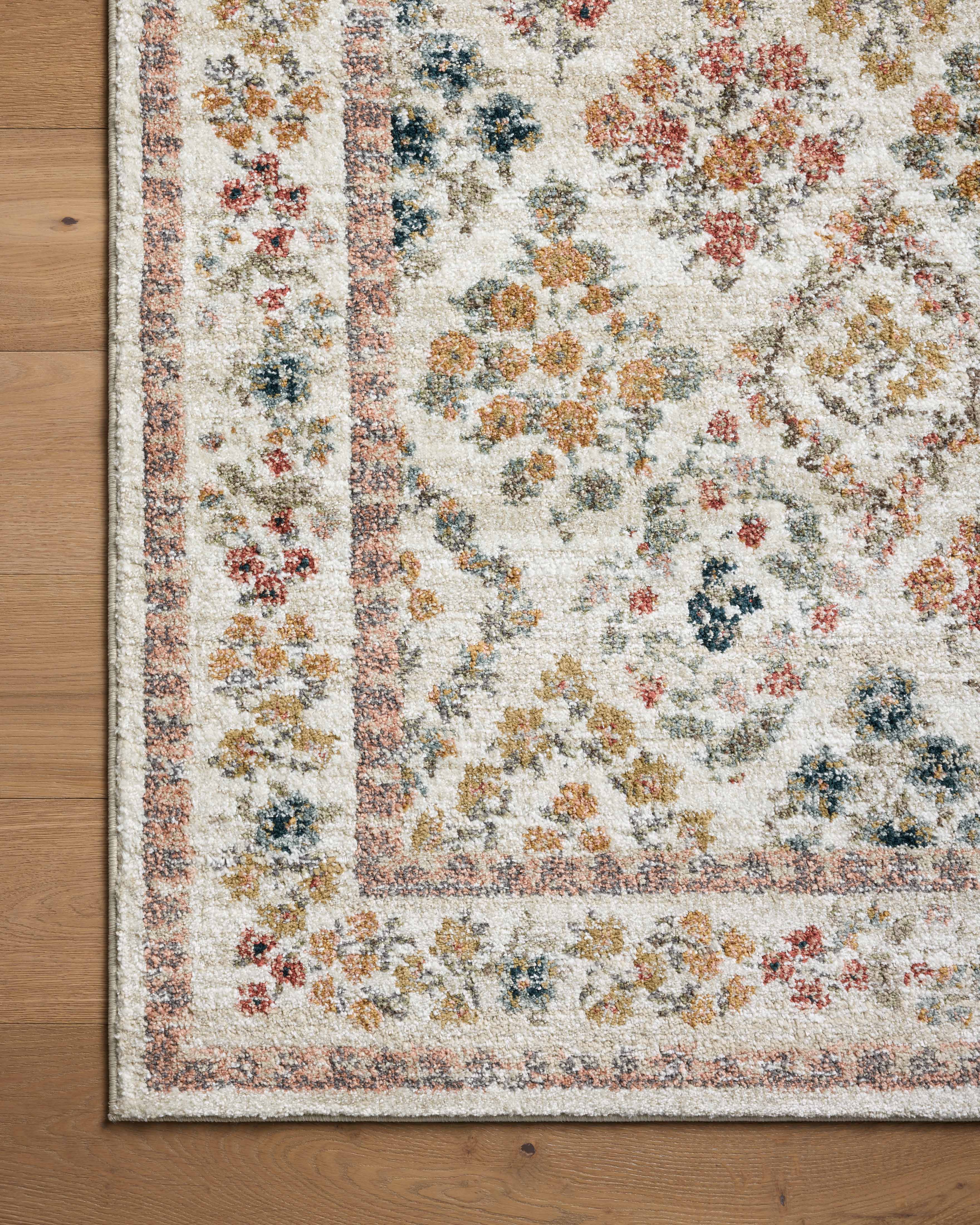 Rifle Paper Co. x Loloi Laurel Parquet Cream Rug 0-RUGS-patterned Loloi