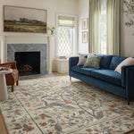 Rifle Paper Co. x Loloi Laurel Peacock Garden Cream Rug 0-RUGS-patterned Loloi