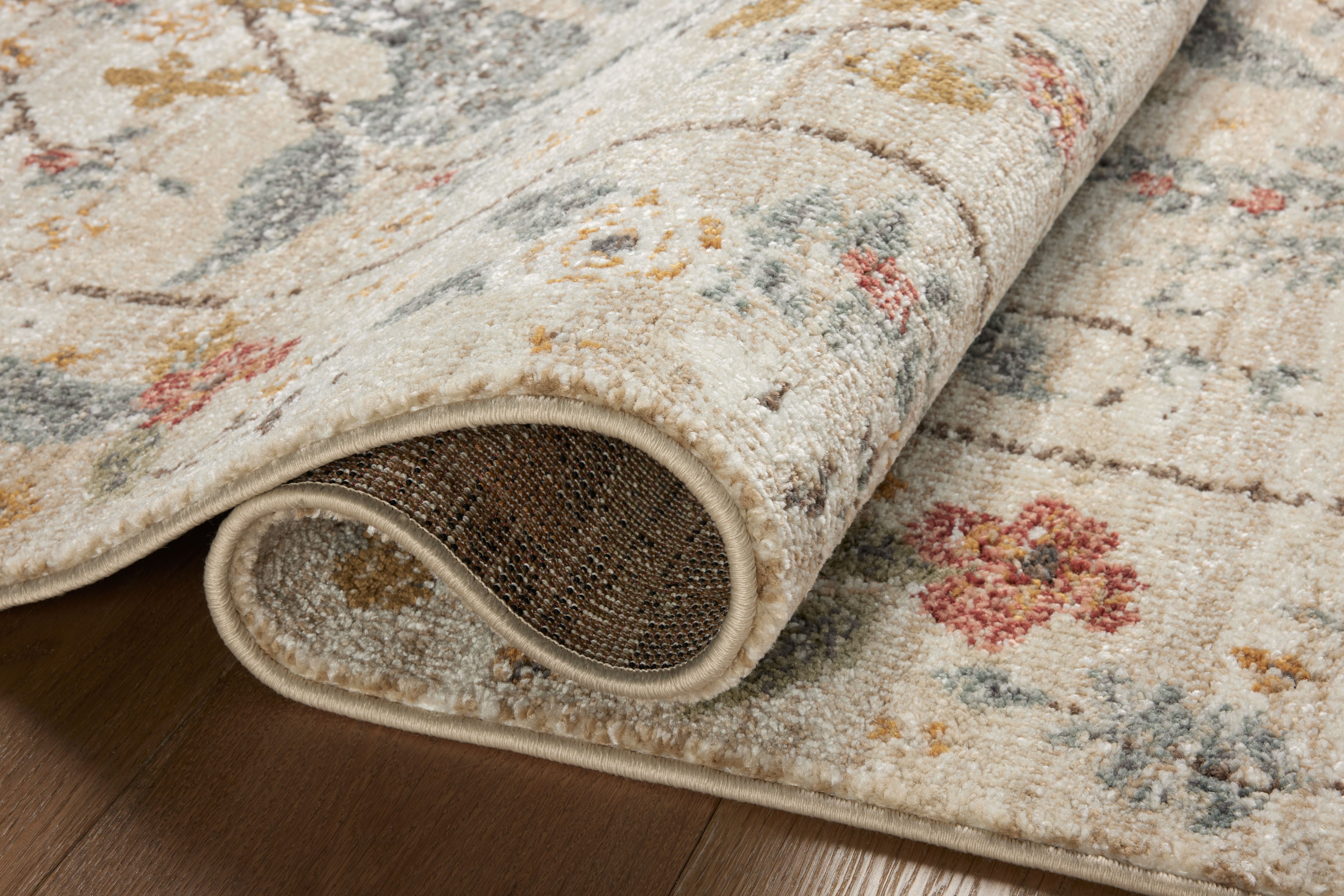 Rifle Paper Co. x Loloi Laurel Peacock Garden Cream Rug 0-RUGS-patterned Loloi