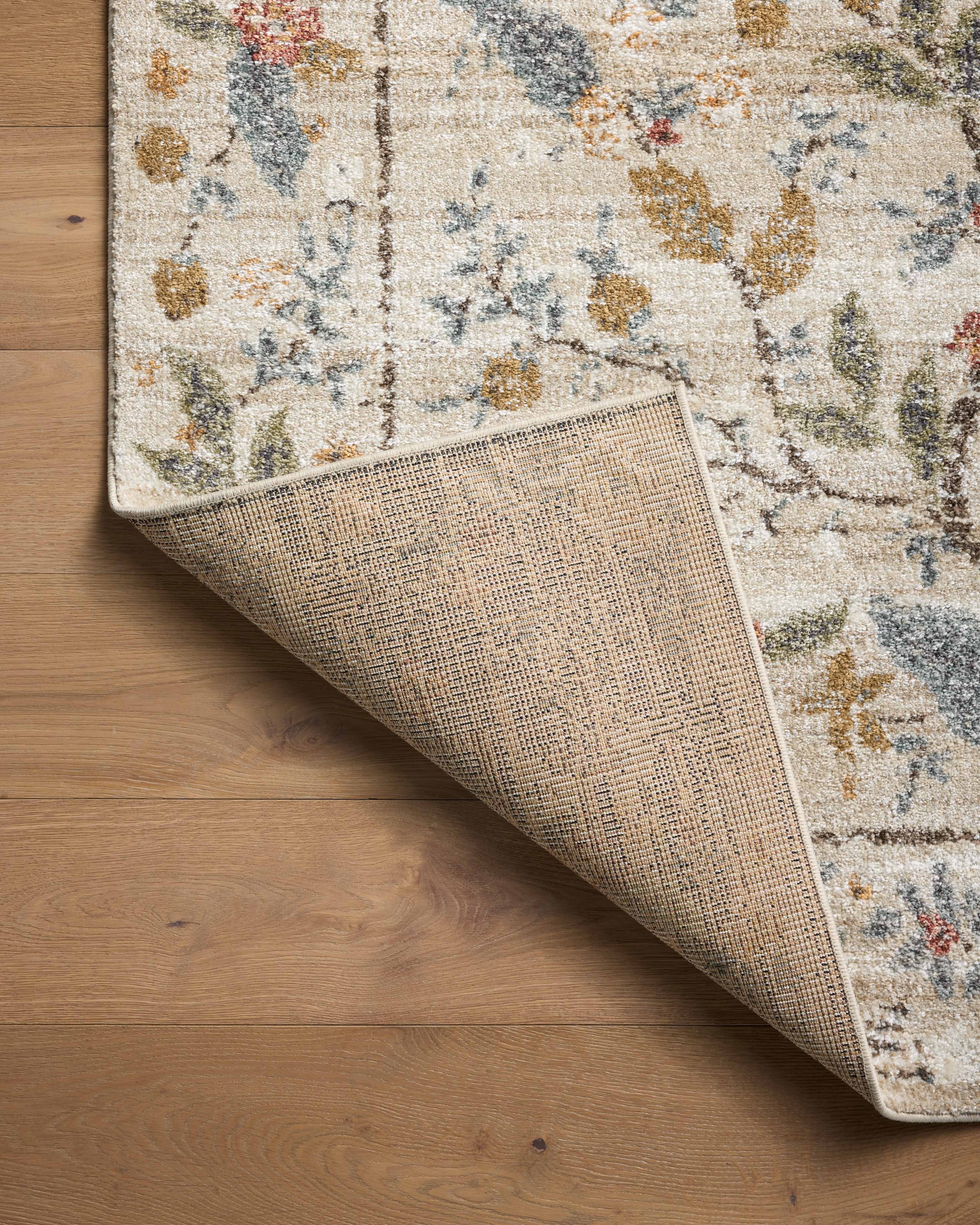 Rifle Paper Co. x Loloi Laurel Peacock Garden Cream Rug 0-RUGS-patterned Loloi