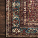 OVERSTOCK RUG - Loloi Layla Brick / Blue Rug - 2' x 5' IN STORE - Sale Rugs Loloi