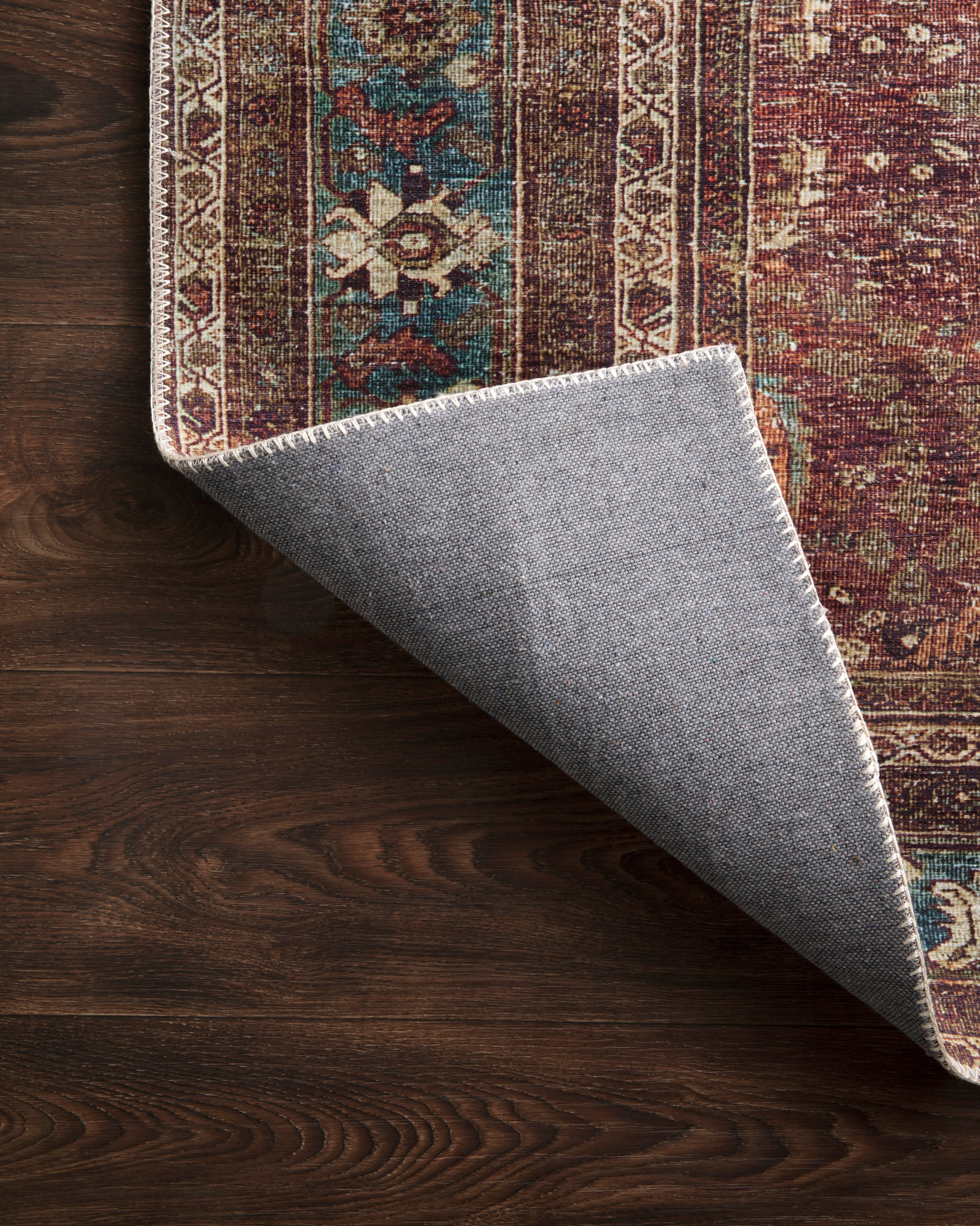 OVERSTOCK RUG - Loloi Layla Brick / Blue Rug - 2' x 5' IN STORE - Sale Rugs Loloi