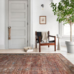 OVERSTOCK RUG - Loloi Layla Brick / Blue Rug - 2' x 5' IN STORE - Sale Rugs Loloi