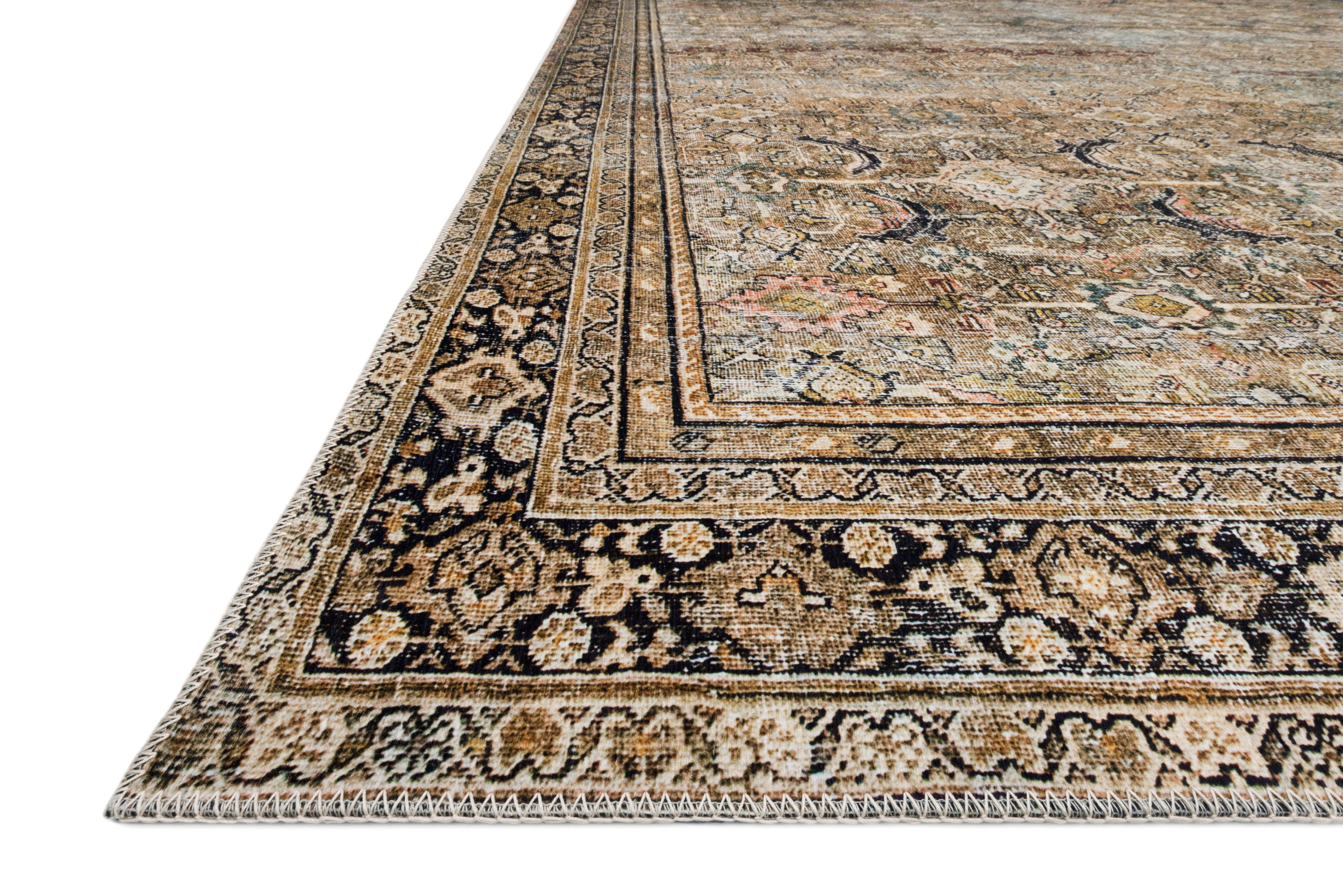Loloi Layla Olive / Charcoal Rug 0-RUGS-patterned Loloi