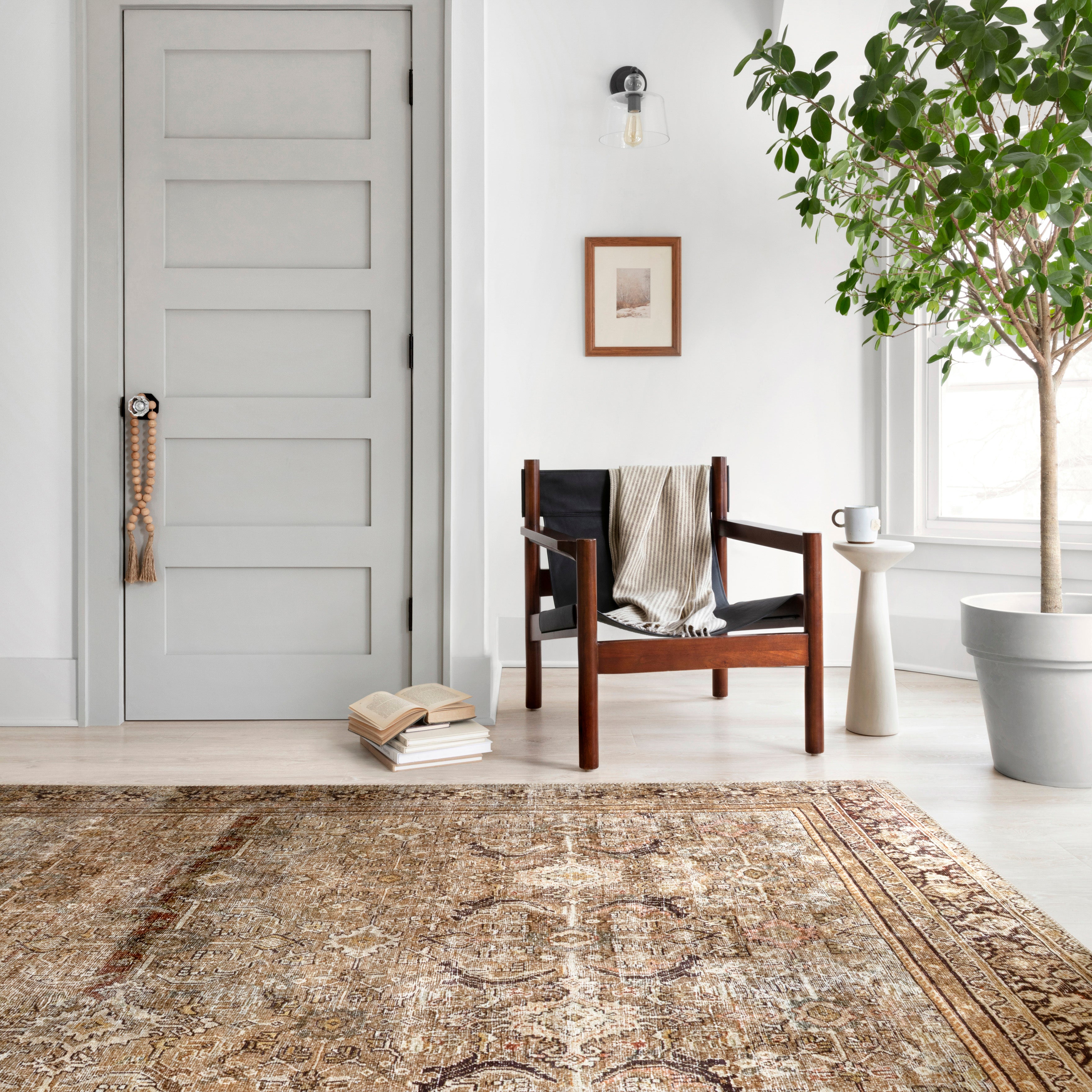 Loloi Layla Olive / Charcoal Rug - Rug & Weave