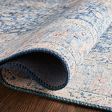 Loloi Layla Blue / Tangerine Rug RUGS - patterned Loloi