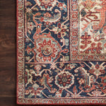 Loloi Layla Red / Navy Rug 2-RUGS - patterned Loloi