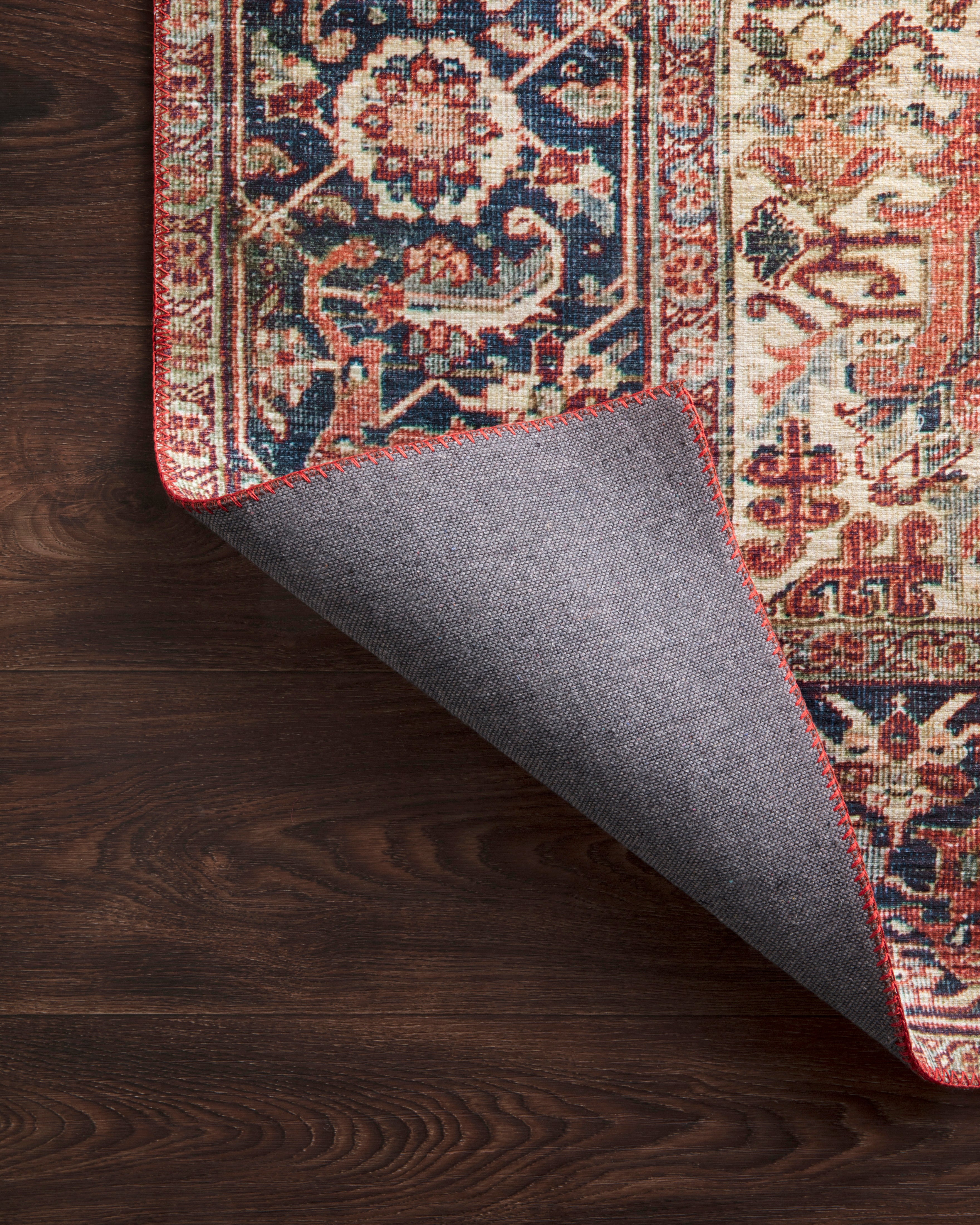 Loloi Layla Red / Navy Rug 2-RUGS - patterned Loloi