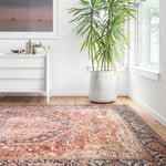 Loloi Layla Red / Navy Rug 2-RUGS - patterned Loloi