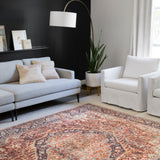 Loloi Layla Red / Navy Rug 2-RUGS - patterned Loloi