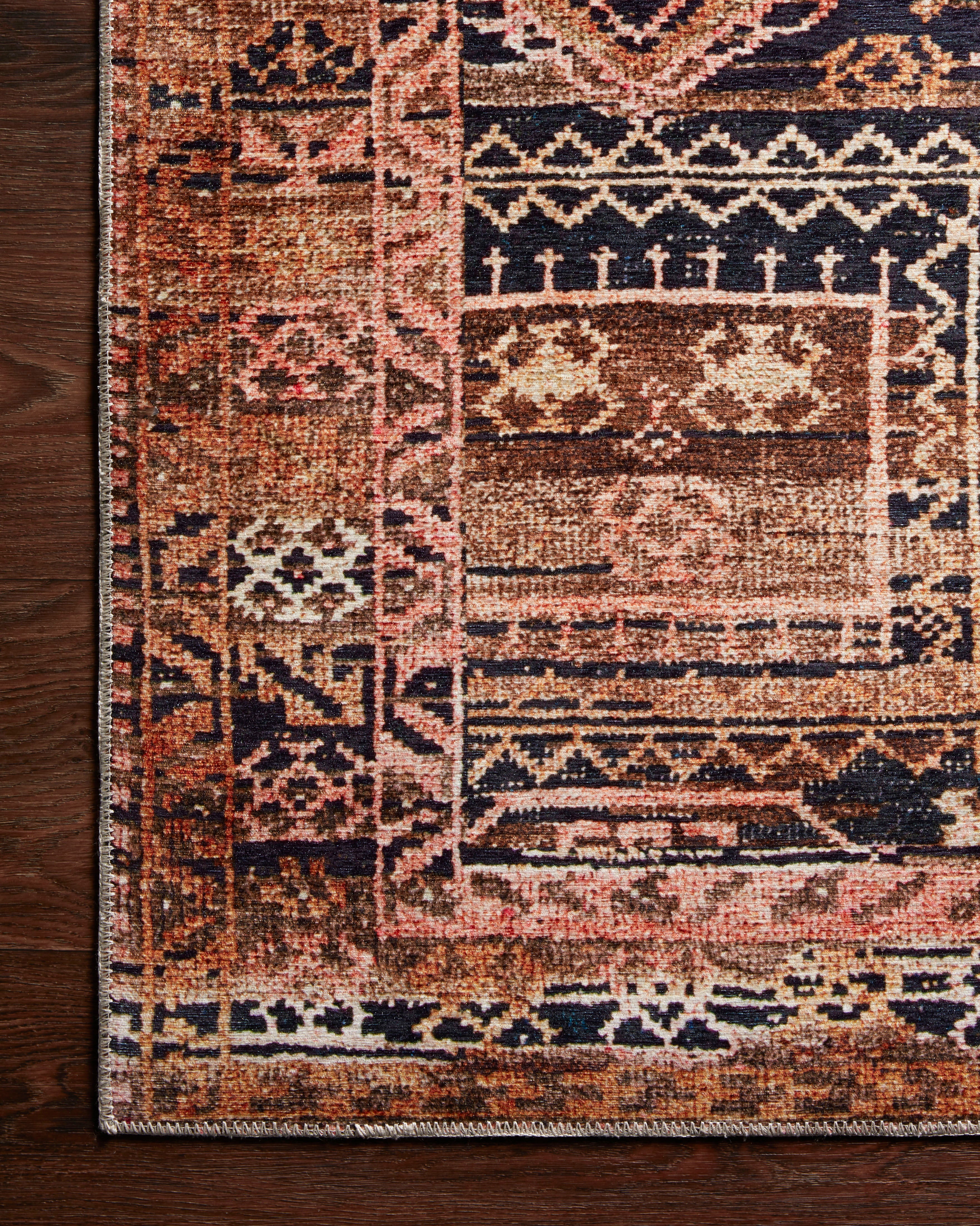 Loloi Layla Mocha / Blush Rug RUGS - patterned Loloi