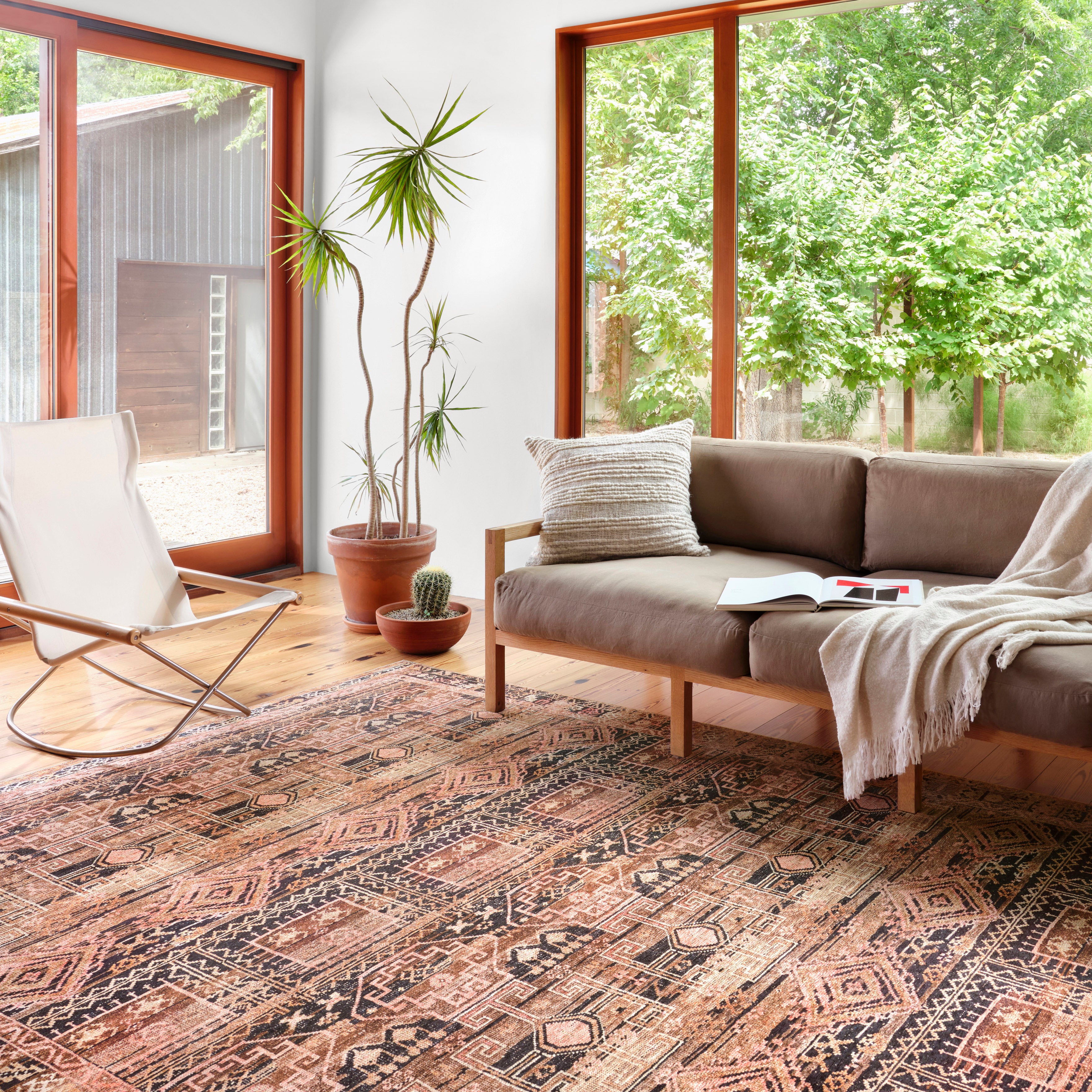 Loloi Layla Mocha / Blush Rug RUGS - patterned Loloi