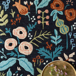 Rifle Paper Co. x Loloi Les Fleurs Black Rug 1-RUGS-wool rugs Loloi