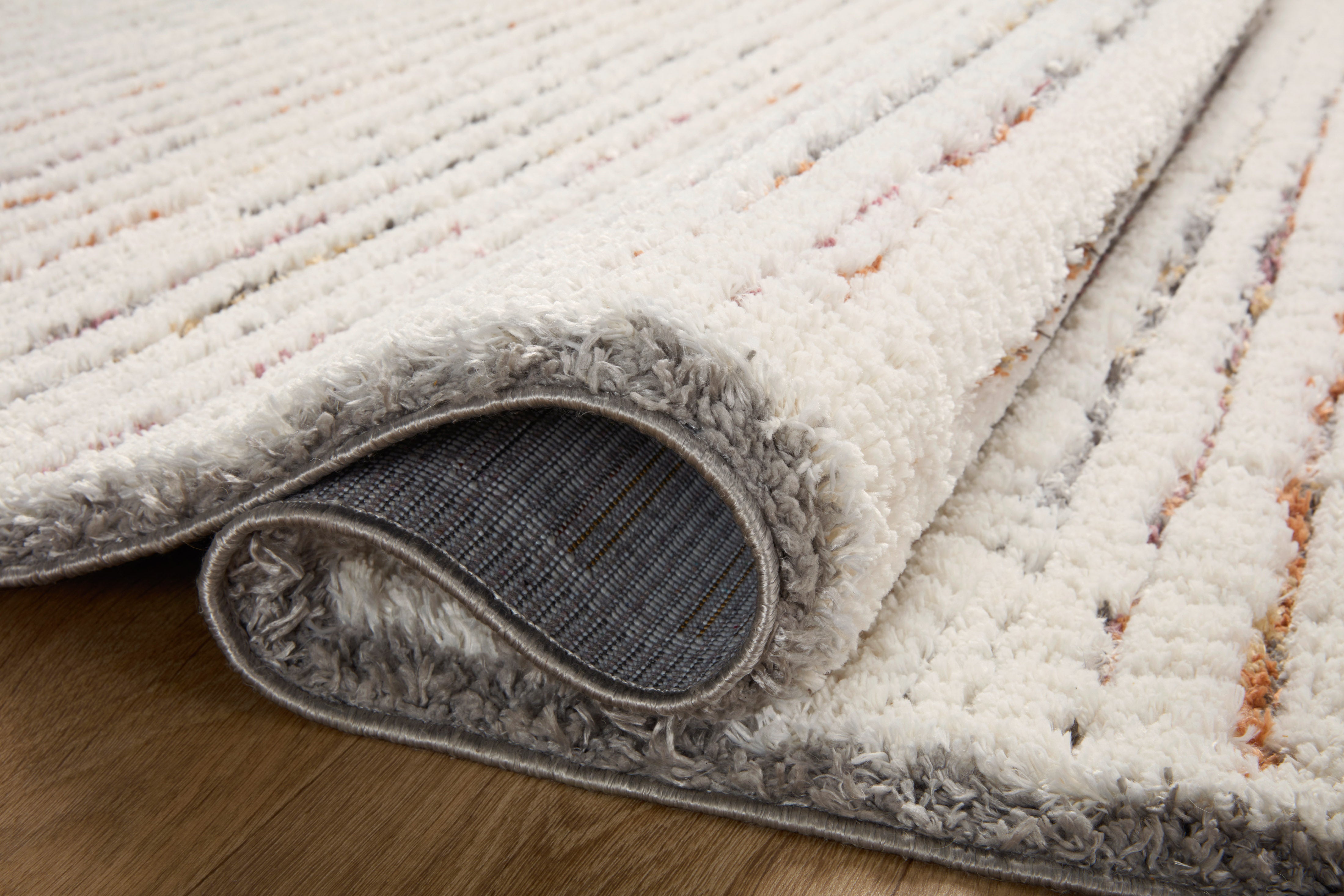 Loloi Levitt Shag Ivory / Multi Rug 0-RUGS-patterned Loloi