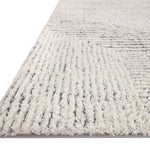 Loloi Levitt Shag Ivory / Grey Rug 0-RUGS-patterned Loloi