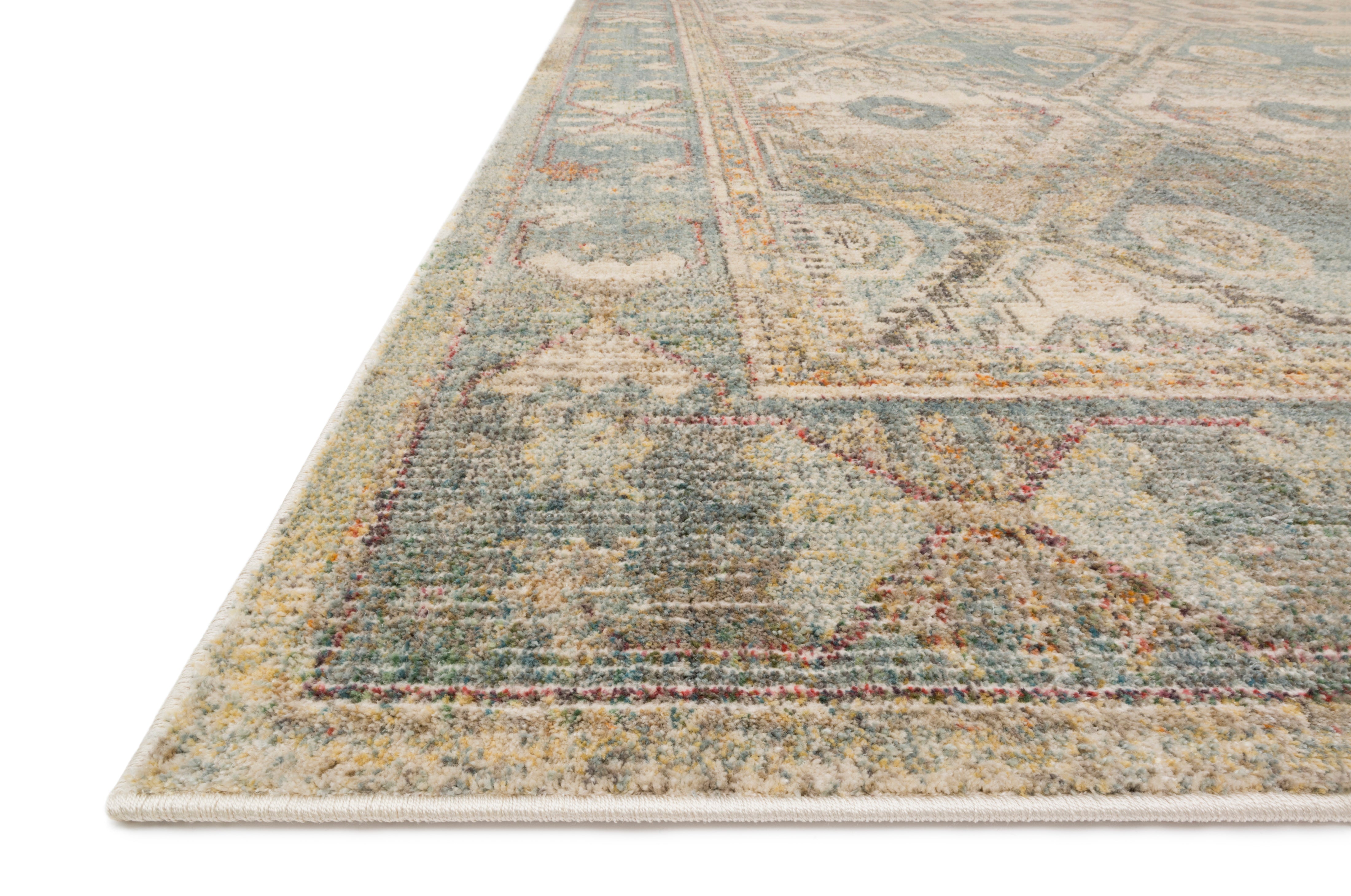 Loloi Linnea Natural / Sky Rug RUGS - patterned Loloi