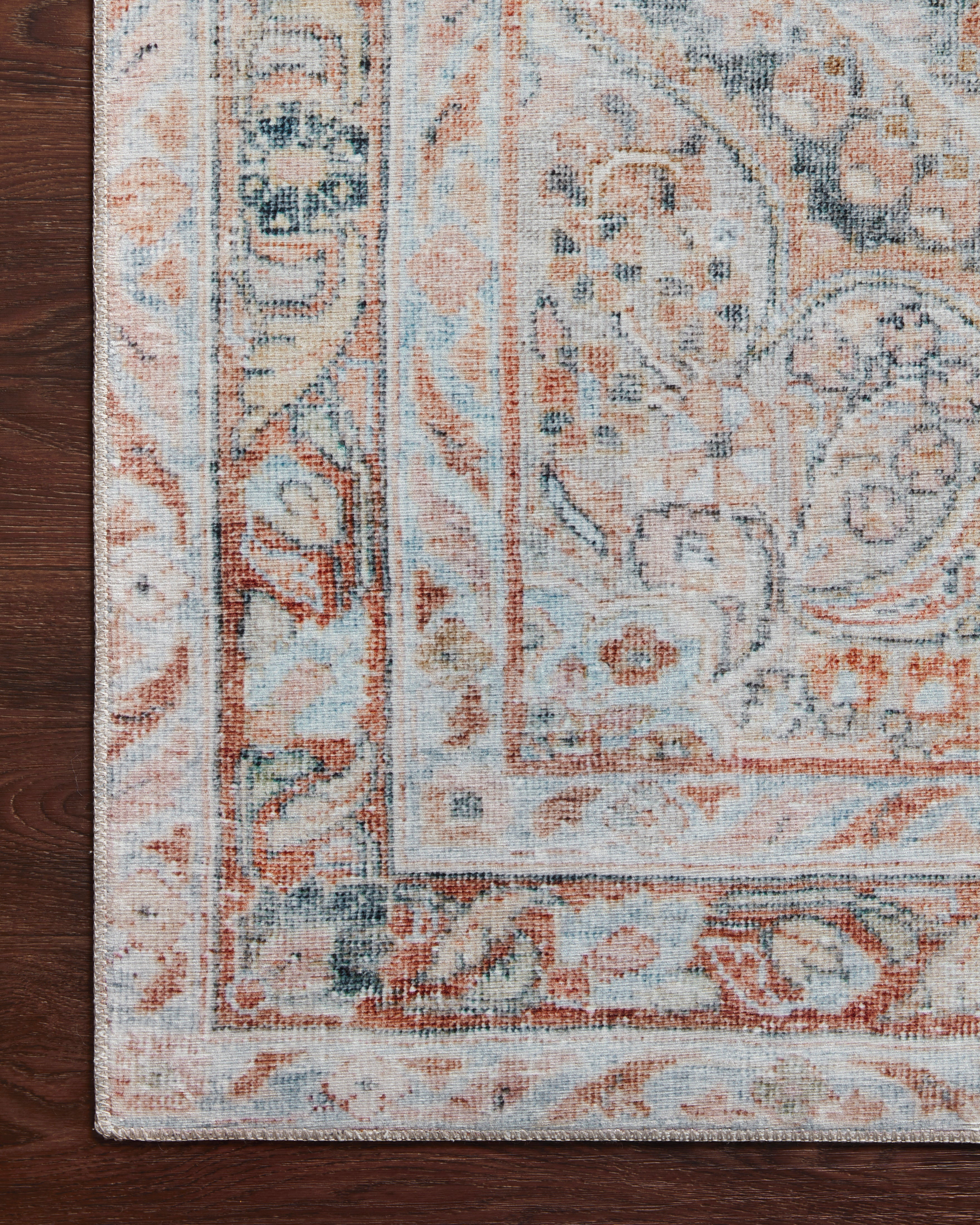 Loloi Lenna Ocean / Apricot Rug 2 - RUGS - patterned Loloi