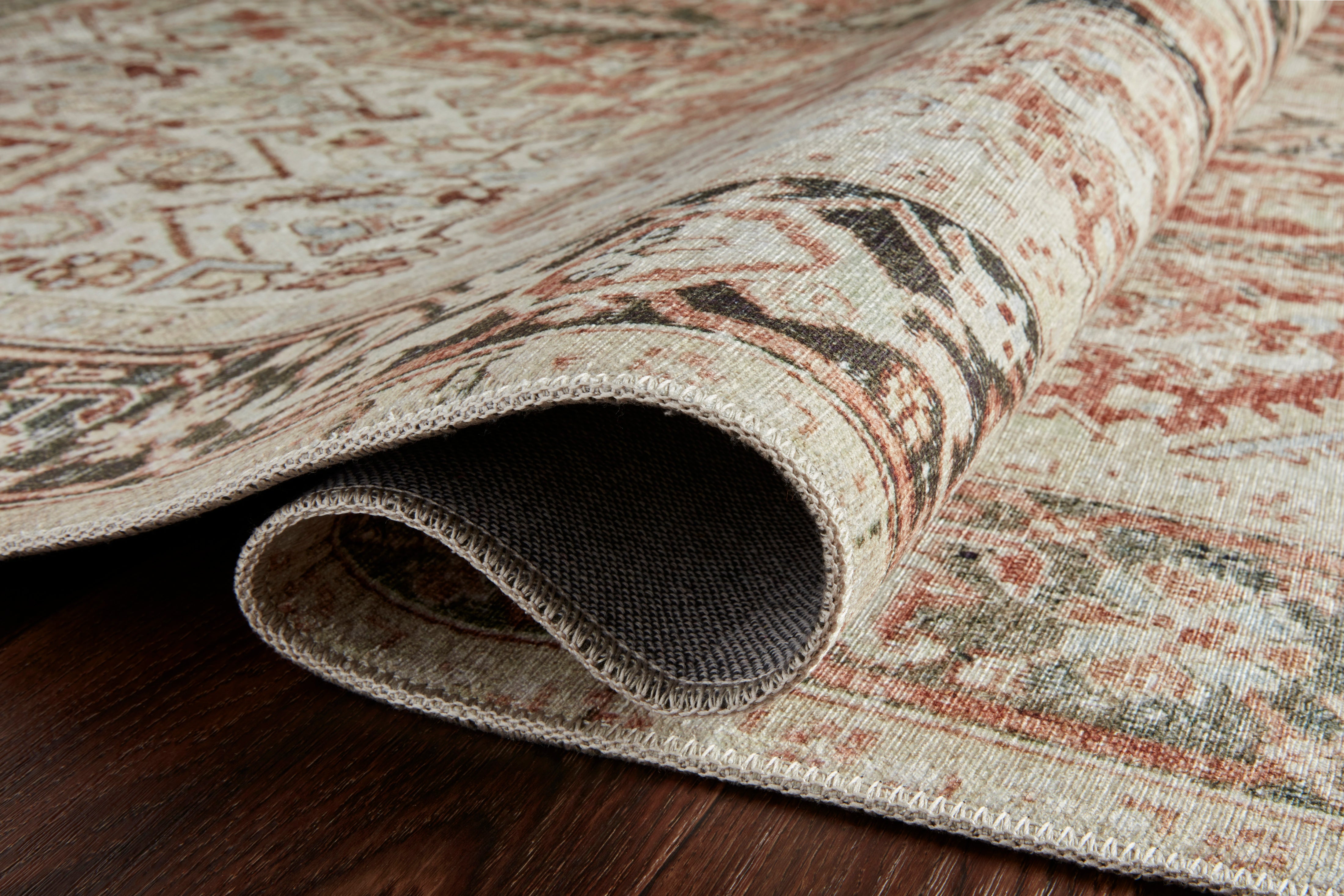 Loloi Lenna Rust / Charcoal Rug 2 - RUGS - patterned Loloi