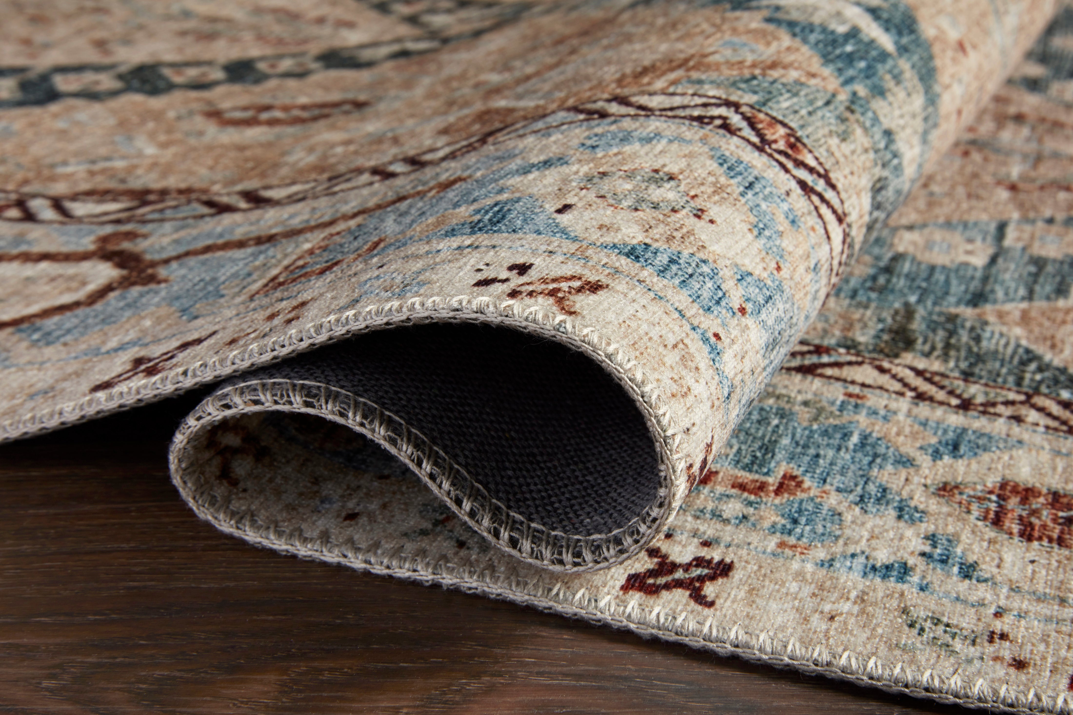 Loloi Lenna Denim / Sand Rug 2 - RUGS - patterned Loloi