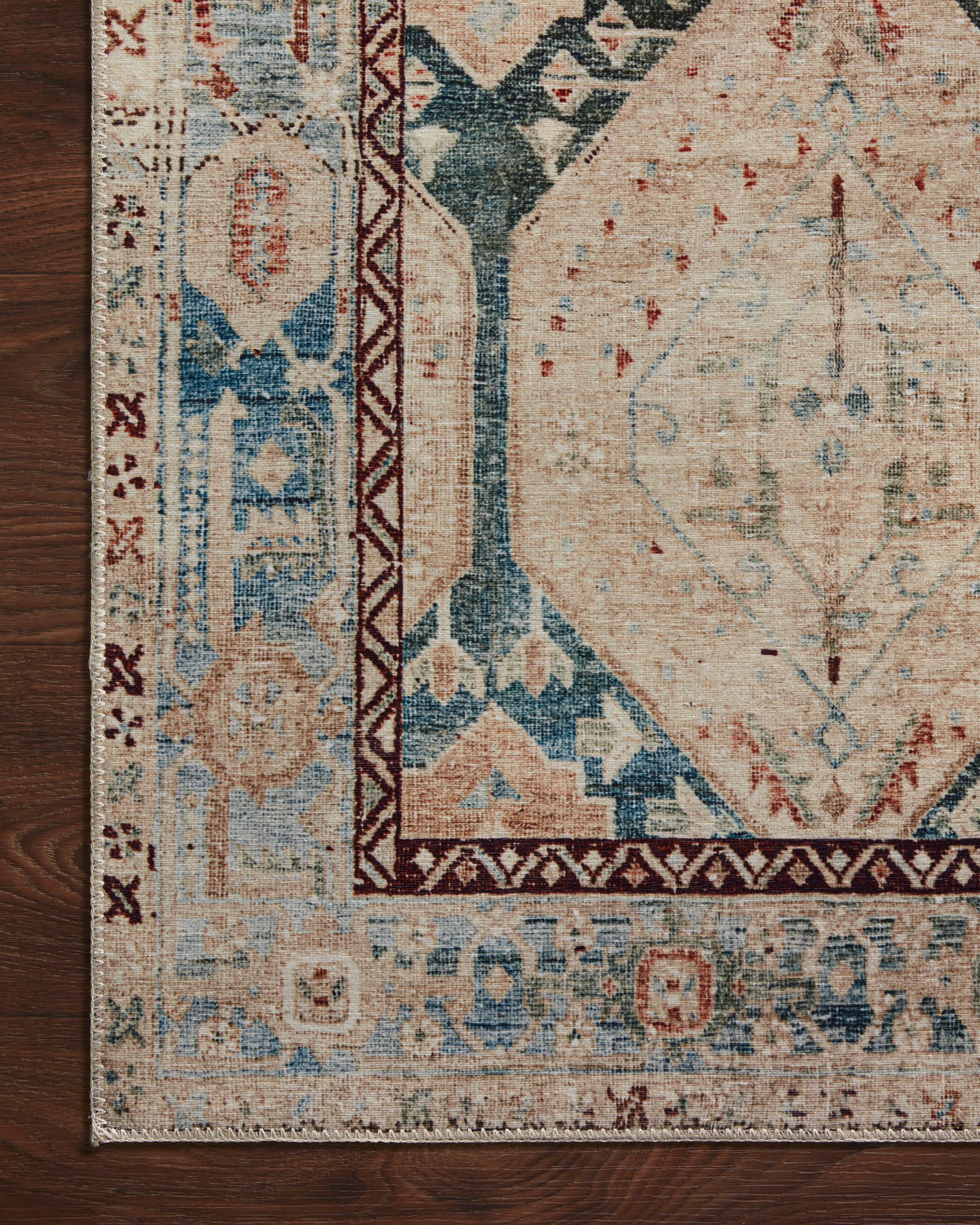 Loloi Lenna Denim / Sand Rug 2 - RUGS - patterned Loloi