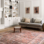 Loloi Loren Brick / Midnight Rug 2-RUGS-patterned Loloi