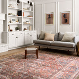 Loloi Loren Brick / Midnight Rug 2-RUGS-patterned Loloi