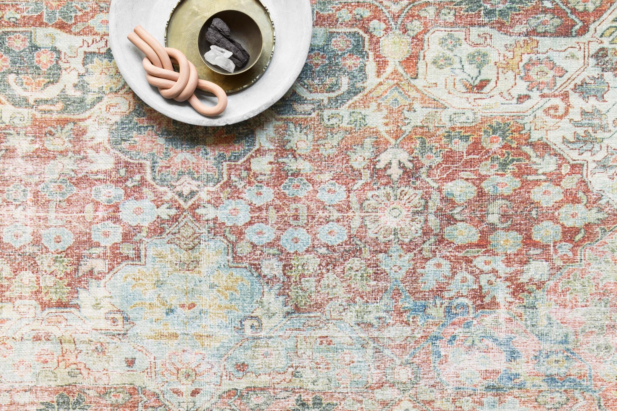 Loloi Loren Brick / Multi Rug 2-patterned rugs Loloi