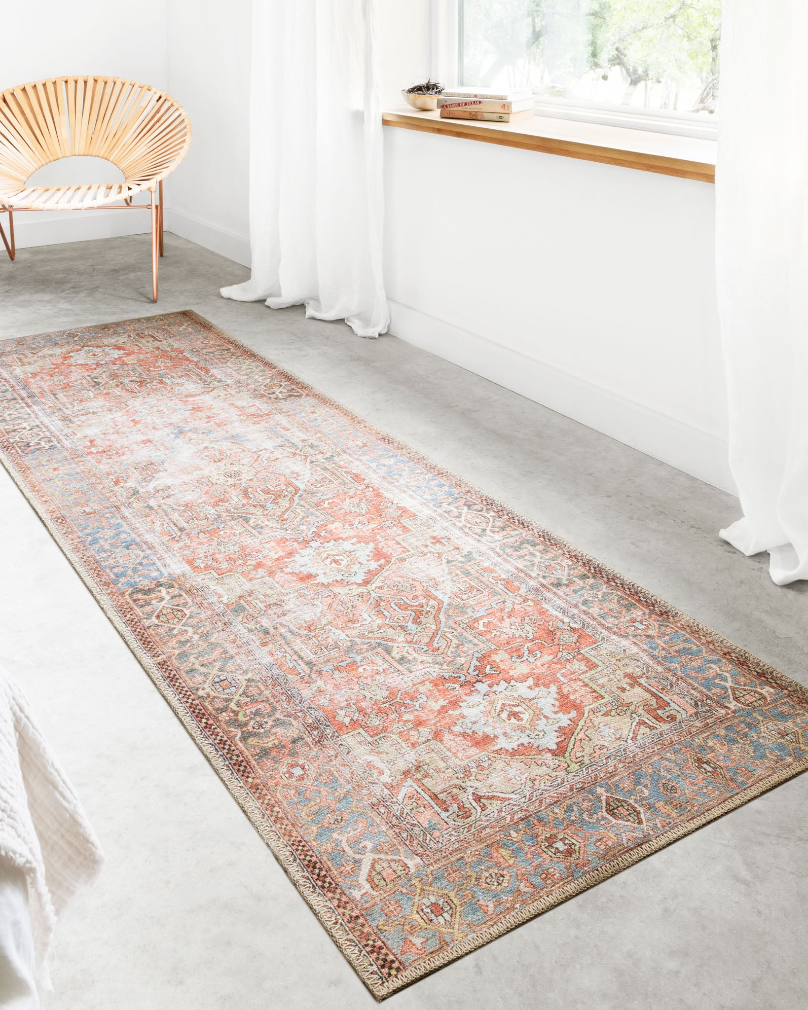Loloi Loren Terracotta / Sky Rug 2-patterned rugs Loloi
