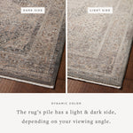 Loloi Lyra Denim / Pebble Rug 0-RUGS-patterned Loloi