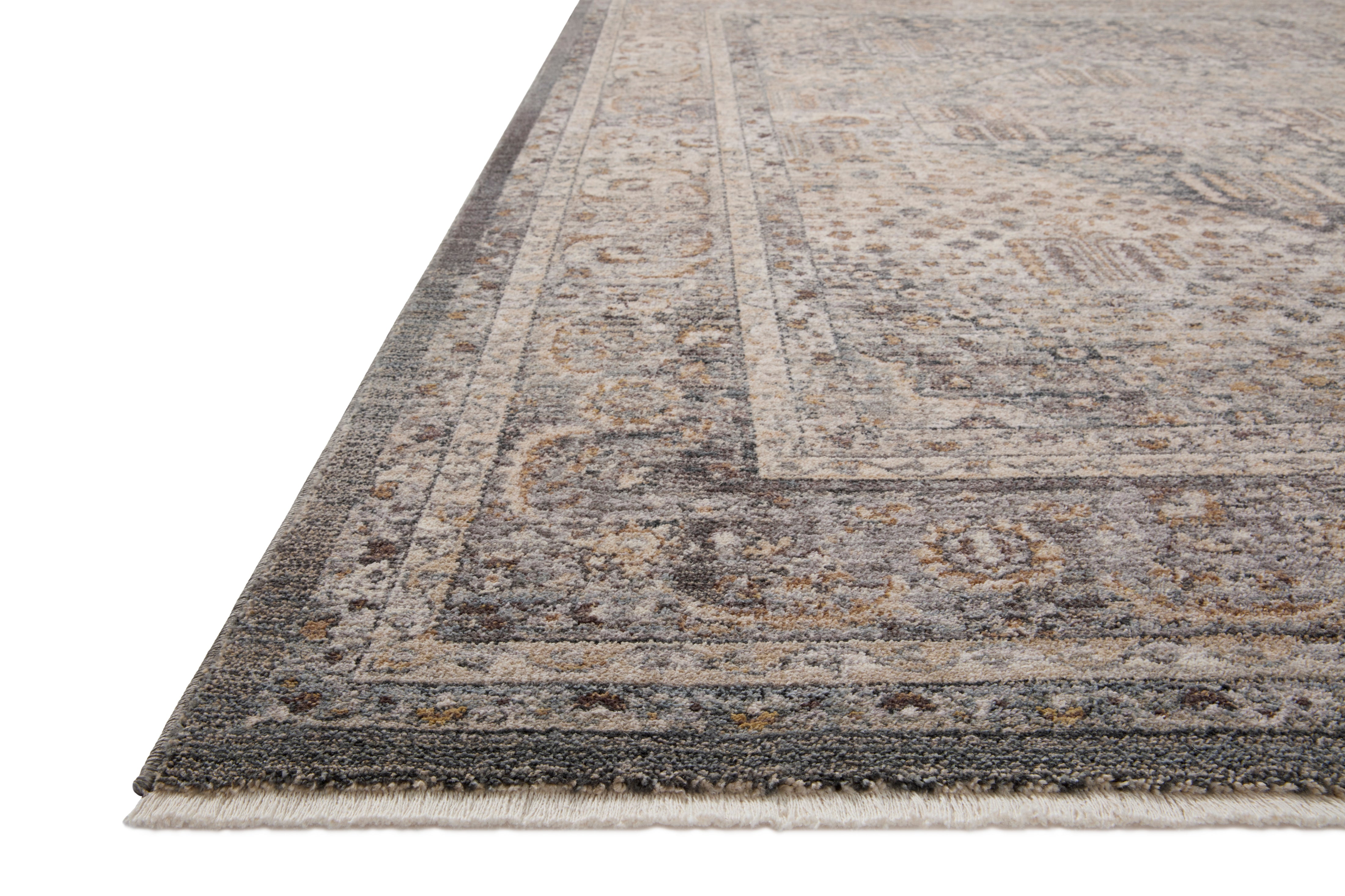 Loloi Lyra Denim / Pebble Rug 0-RUGS-patterned Loloi